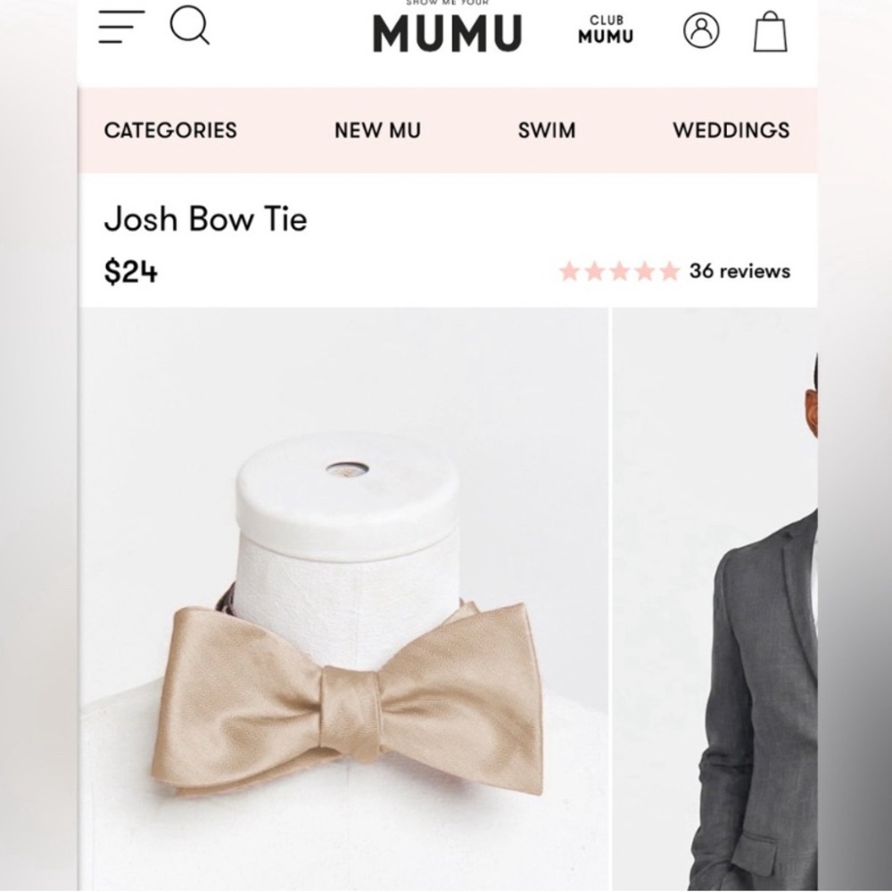 4 Josh show me your mumu bow ties